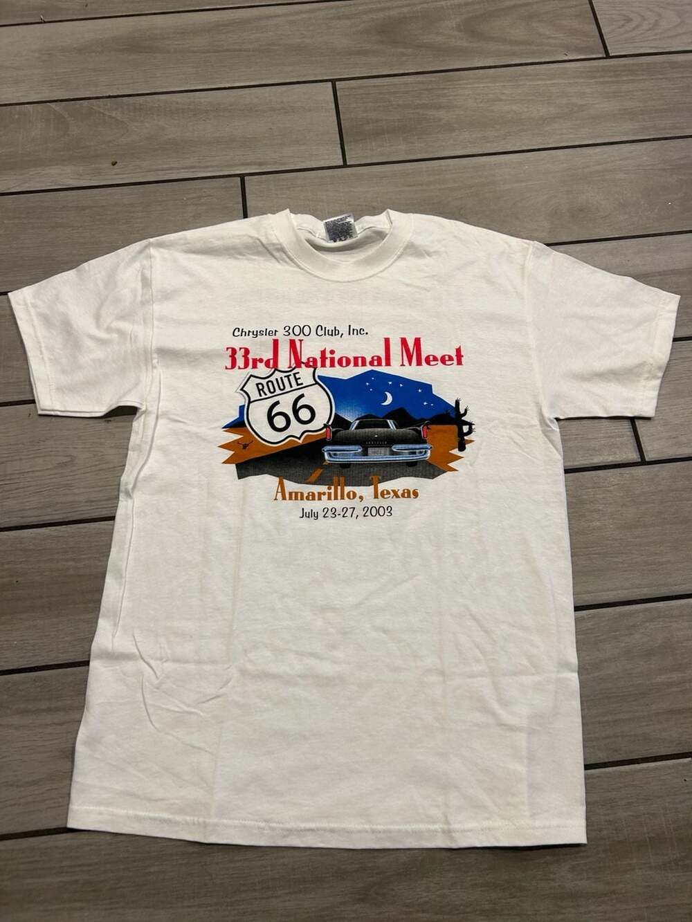 Chrysler 300 Club, Inc. 33rd National Meet Route 66 T-Shirt
